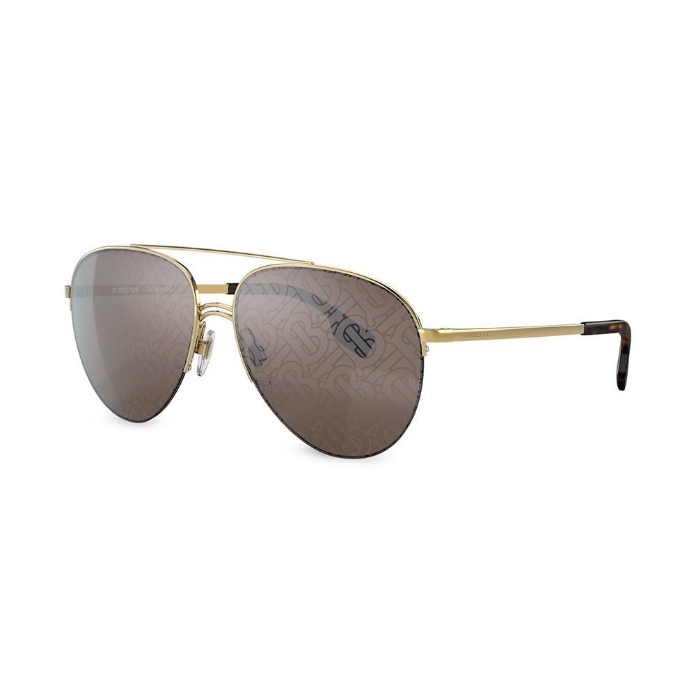 Burberry Logo Aviator Sunglasses